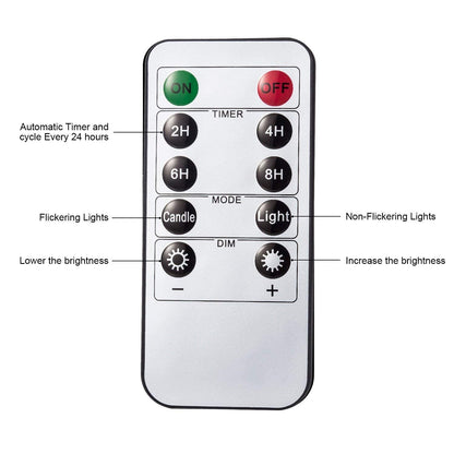 AKU TONPA Flameless Candles Battery Operated Pillar Real Wax Electric LED Flickering Candle Sets with Remote Control Cycling 24 Hours Timer, 4" 5" 6" Pack of 3 (Ivory)