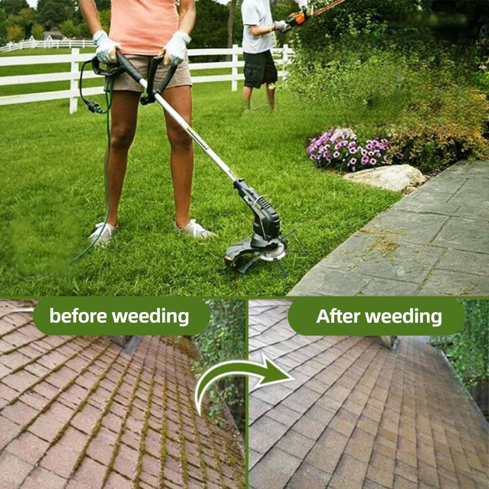 Steel Wire Grass Trimmer Head, 2025 New 6 Inch String Trimmer Replacement Head, Universal Steel Wire Weed Grass Trimmer Blade Remover Tool for Lawn Mower Tray, Weed Eater (1, 6 Blades)