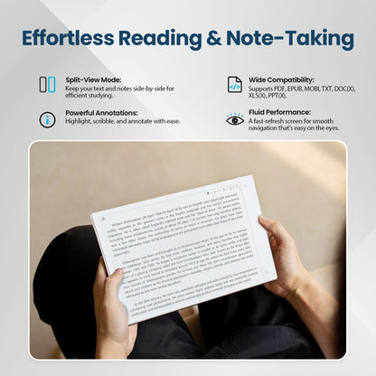iFLYTEK AINOTE 2: 10.65" E-Ink Digital Paper Tablet – AI Meeting Assistant, Automated Smart Summaries, Live Voice-to-Text Transcription & Included Stylus