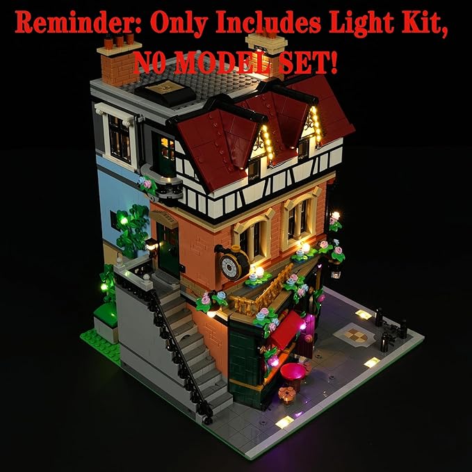 LED Light Set Compatible with Lego 10350 Tudor Corner Icons Building Blocks Model - Model Set NOT Included