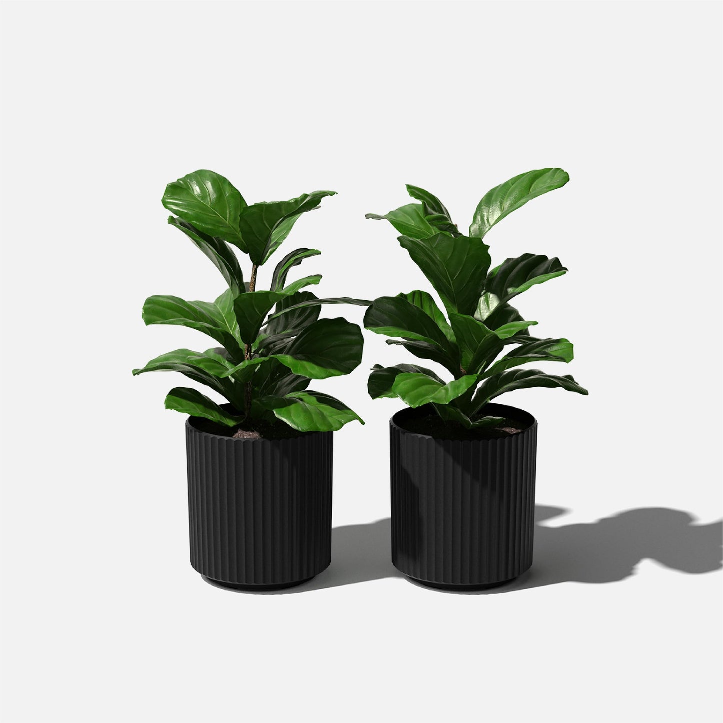 Veradek Demi Series Round Planter for Porch, Patio, Backyard | Durable Plastic-Stone Composite Material | Modern Décor for Tall Plants, Flowers