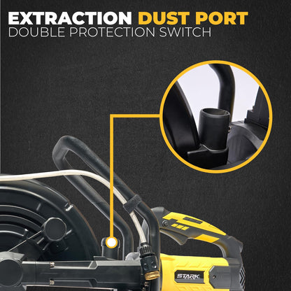 XtremepowerUS 3200W Electric 16" Wet/Dry Cutter Circular Saw Concrete Saw Cutter Saw 20AMP Water Line (Blade Included) Disc Cutter, Power Cutter