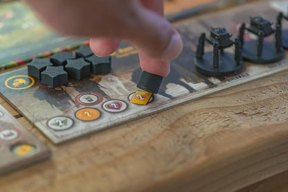Stonemaier Games: Scythe (Base Game) by Jamey Stegmaier | an Engine-Building Area Control Strategy Board Game with Mechs Set in Dieselpunk 1920+ Europe for Adults and Family | 1-5 Players 115 Mins