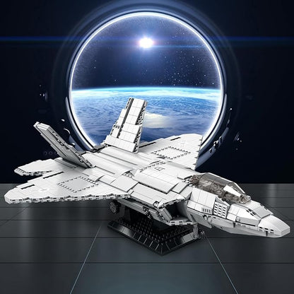 JMBricklayer F-22 Raptor Fighter Jet Building Block Set Military Airplane Toy Army Construction Sets Toys Gifts for Kids 14+ Adults and Military Fans 60003 (1837PCS)