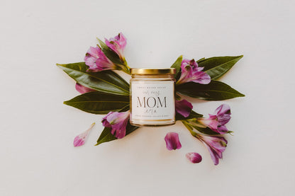 Sweet Water Decor In My Mom Era Candle - Jasmine, Rosemary, Sea Salt, Honey Scented Soy Candle in Clear Jar - 9 oz, 40+ Hour Burn Time - Mother's Day, Baby Shower, Birthday Gift