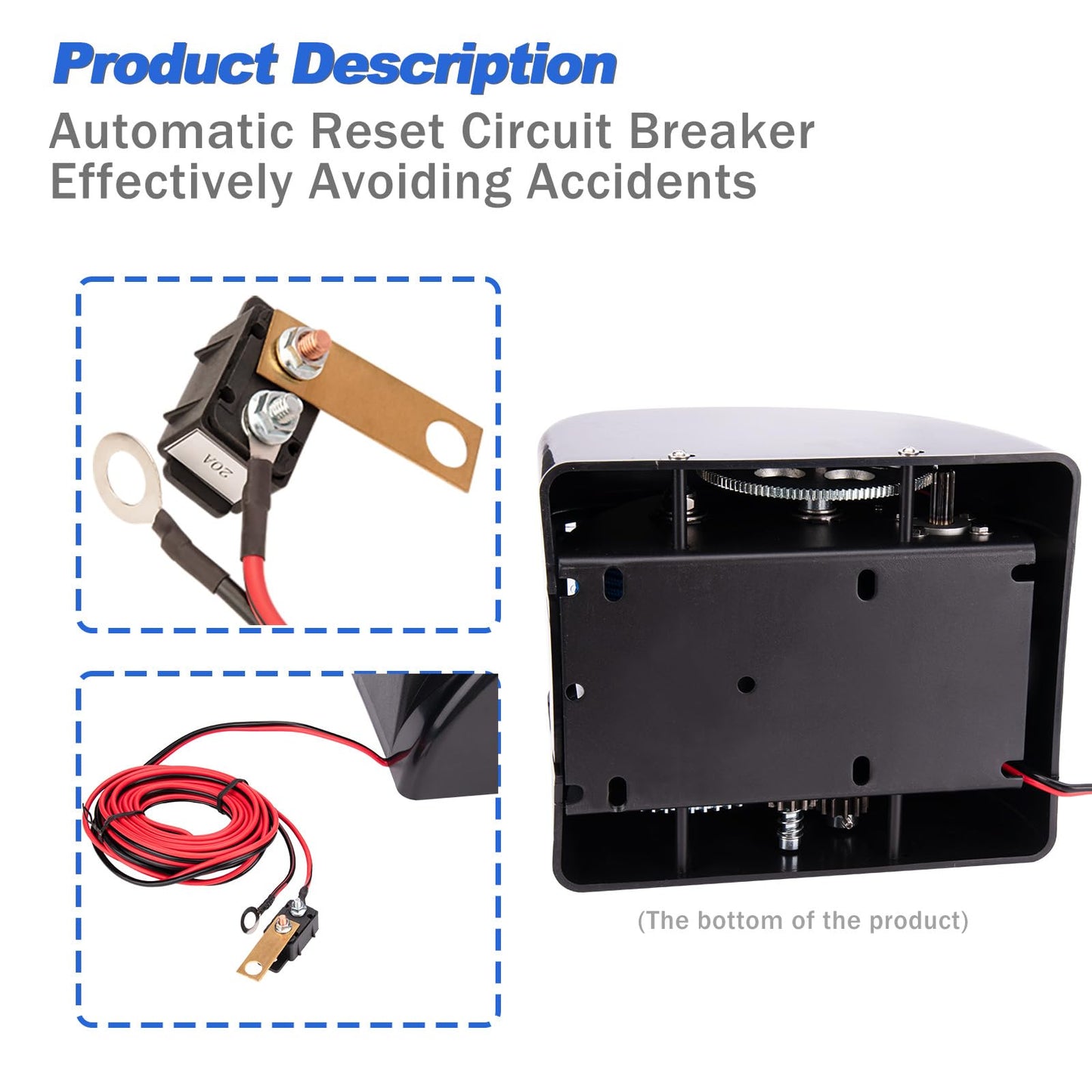 Electric Anchor Winch,Marine Anchor Winch Saltwater Boat Anchor Windlass Kit with Wireless Remote Control,Anchors Up to 45 LBS, Heavy Duty Towing Winches for Fishing Boat Pontoon Boat (45LBS, Black)