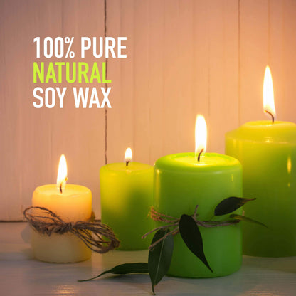 Oraganix 10 lbs Soy Wax DIY Candle Making Kit with 150 Pre-Waxed 6-Inch Wicks and 3 Centering Devices - Smooth Burning Wax for Craft Projects and Scented Project Creations