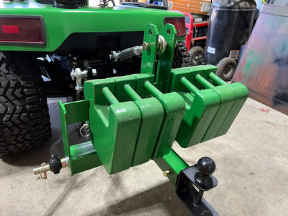 Garvee 3 Point Trailer Hitch 2" Receiver and Towing Ball Hitch with Hook Heavy Duty Cat.1 Tractor Drawbar 3Pt Quick Hitch Attachment for Kubota, Category 1 Subcompact Tractor Farm Equipment