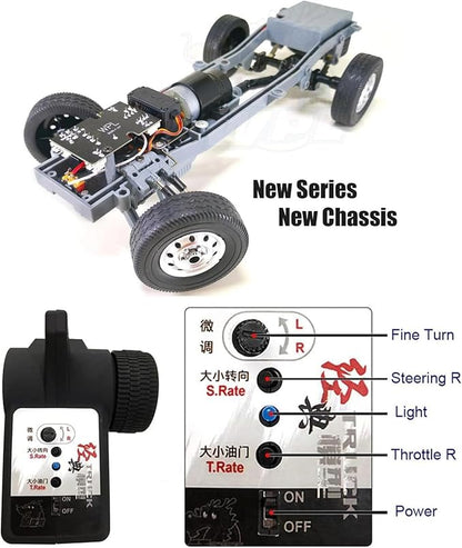 RC Kei Truck WPL RC Car 1/10 Remote Control Drift Car WPL D22 RTR RWD Carry Pickup 2.4G Proportional Throttle Steering Dual Rate 260 Motor Upgraded Chassis Gearbox Hobby Toy