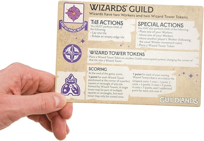 Guildlands - Choose Your Guild Lay Your Tiles Rebuild The City! - for 2 to 6 Players Ages 10 and up