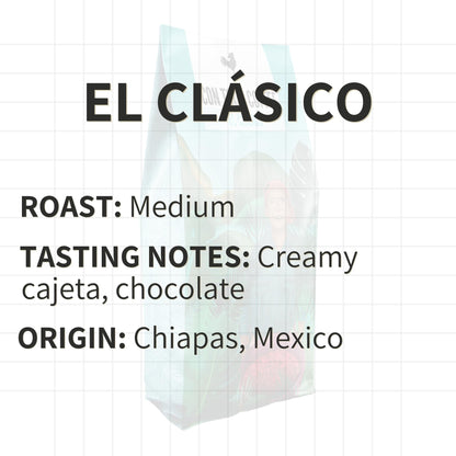 Con Todo Coffee, 100% Mexican Coffee, Medium Roast Coffee, El Clásico, Whole Bean Coffee, 8oz