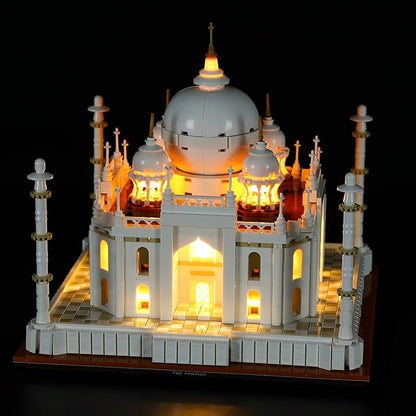 Version 2021 LED Light Kit Compatible with Lego 21056 Taj Mahal (Ver.2021) - Lighting Set for Architecture Building Model (Model Set Not Included)