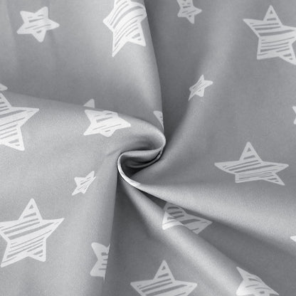 Nursing Pillow Cover for Baby Snug Fits Boppy Nursing Pillows, Super Soft, for Breastfeeding Moms, Grey Star