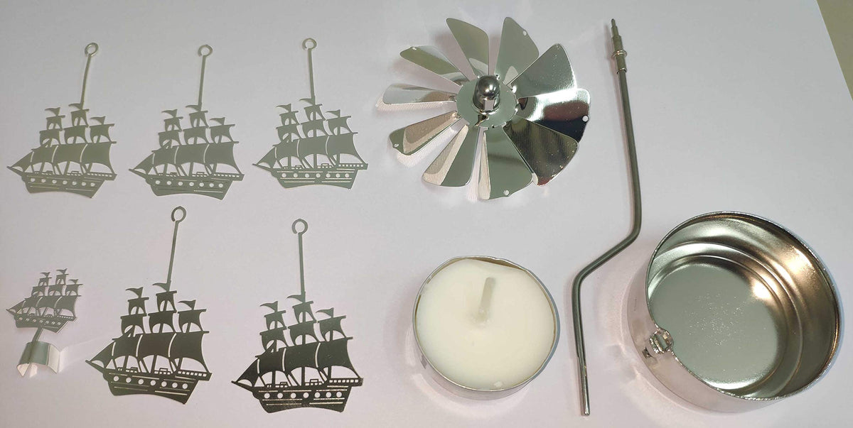 Rotary Candle Holder Spinning Candleholder Metal Small Gift (Ship)