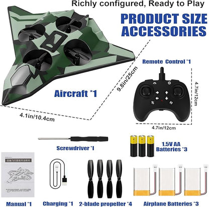 Foam Remote Control Airplane for Kids &amp Adults | Durable and Easy to Fly with Stable Flight Perfect and Birthday Parties Flying Foam Air Plane Toy Great for Beginner