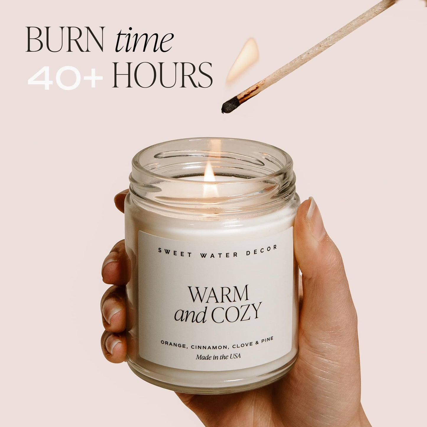 Sweet Water Decor In My Mom Era Candle - Jasmine, Rosemary, Sea Salt, Honey Scented Soy Candle in Clear Jar - 9 oz, 40+ Hour Burn Time - Mother's Day, Baby Shower, Birthday Gift