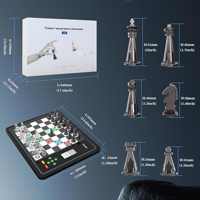 Electronic Chess Set Computer Chess Game Electronic Chess Set Game Chess Sets Games Lovers for Beginners Great Partner for Play and Practice