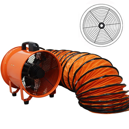 Maisutseb 10-Inch Cylinder Axial Exhaust Fan 110V Paint Booth Portable Ventilation Fan 2000CFM Spray Booth Paint Fumes Blower industrial Exhaust Fan With 16.4ft Duct Hose