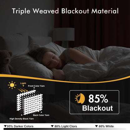 MIULEE Dusty Rose Blackout Curtains - Thermal Insulated Room Darkening Drapes | 63 Inch, 2 Panels