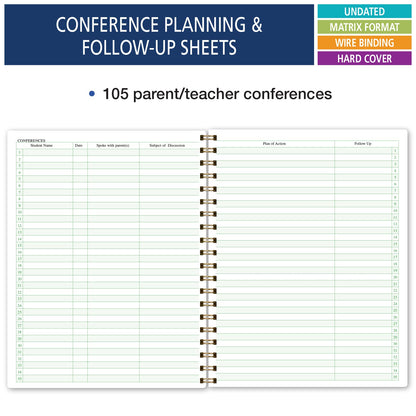 Elan Publishing Company Combination Plan and Record Book - 8 Period Teacher Lesson Planner (PR8-1035) - PR8-1035