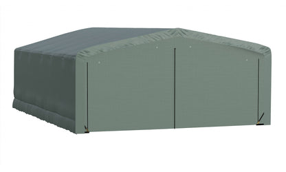 ShelterLogic ShelterTube Garage & Storage Shelter, 20' x 27' x 10' Heavy-Duty Steel Frame Wind and Snow-Load Rated Enclosure, Green