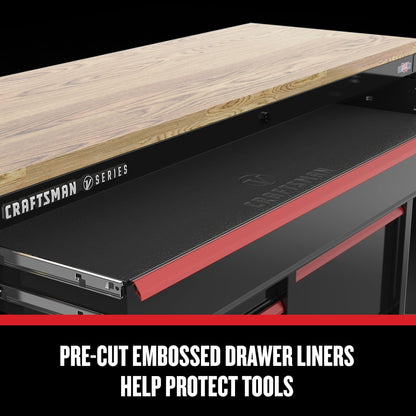CRAFTSMAN V-Series 63 in. Garage Storage Mobile Workstation with 11 Drawers (CMSTVS6311BK)