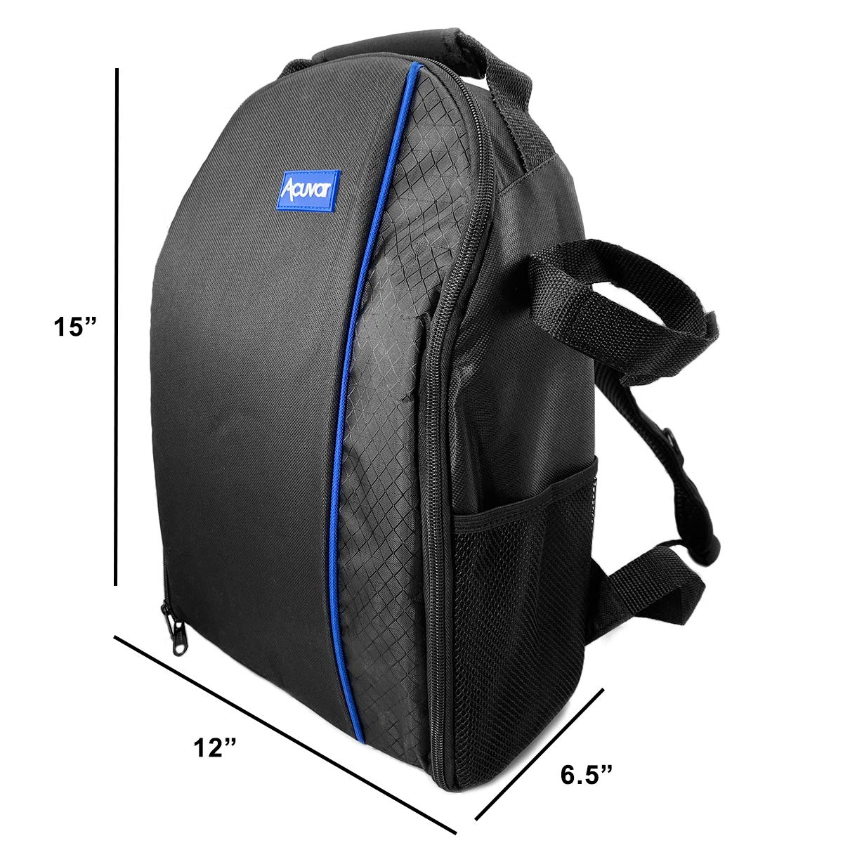 Acuvar BPACK03 Padded Backpack with Customizable Interior Padding and Rain Cover for SLR/DSLR Cameras, Action Digital Cameras, Drone For Canon Nikon Sony & Camera Lens Accessories