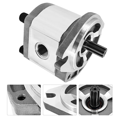 PGP5106G3LP Single Acting Hydraulic Gear Pump Fits for AGT H12 and More 1-ton Mini Excavators Digger 700RPM-4000RPM 9 Tooth 20 MPa-25 MPa Inlet G3/4 Outlet G1/2