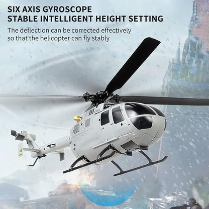 GoolRC C186 Remote Control Helicopter 4 CH Single Propeller Without Ailerons RC Helicopters with 6-axis Gyro Stabilization Altitude Hold RC Airplane Drone Toys for Teen Adults