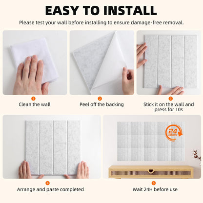 Large Felt Bulletin Board 59" x 35.5" 15 Pack Self-Adhesive Modular Felt Tiles, Cork Board Alternative for Wall, Acoustic Soundproof Panels for Home Office Classroom Decor with 50 Push Pins (Grey)