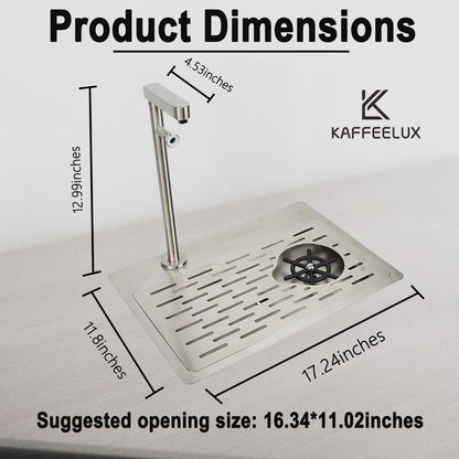 Double headed glass cleaner with faucet, stainless steel glass dishwasher for kitchen sink, bottle dishwashing cup cleaner, sink accessory for home bar faucet (KF78)