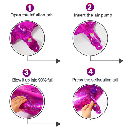 Laser Hot Pink 6 Balloon, Number Balloons 40 Inch, 6th Balloons for Birthday Decorations, Laser Hot Pink Party Supplies 6 Birthday Balloon, Number 6 Balloon
