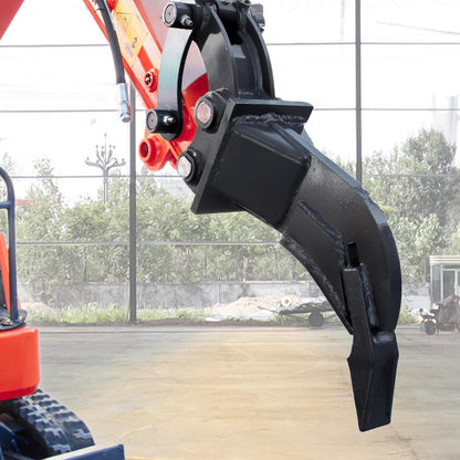 DANWIWEE Mini Excavator Accessories Ripper, Single Hook Backhoe, Span: 3.54in,Hole Diameter: 0.98in,Center Wheelbase: 3.46in, Suitable for Mini Excavators for 1 to 1.5 Tons