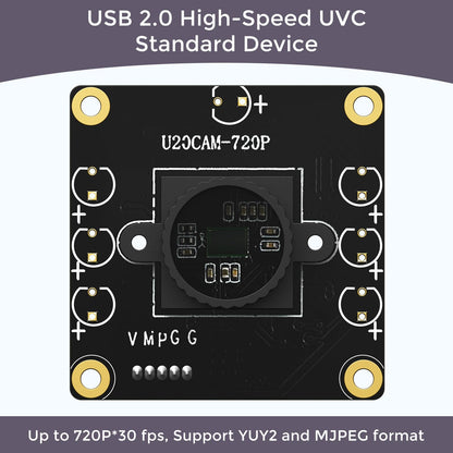 InnoMaker 720P USB 2.0 UVC Camera with 120° DFOV for Raspberry Pi, Jetson Nano, Embedded Hardware - Support Windows, Linux, Mac OS, Android