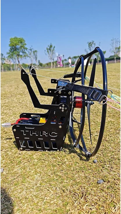2.4G RC Paraglider with 1.8m Wingspan Nylon Canopy High-Altitude Stunt Flight Paraglider with Foldable Canopy 30 Mins Flight Time Ideal Gift for Outdoor Adventurer (RTF/Random Color)