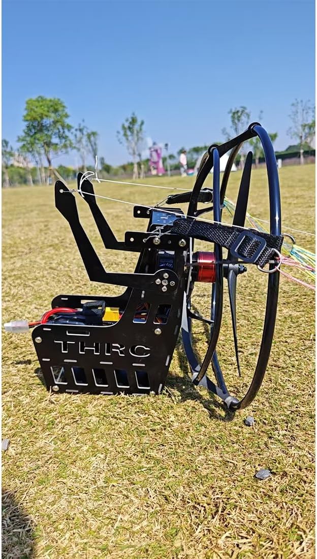2.4G RC Paraglider with 1.8m Wingspan Nylon Canopy High-Altitude Stunt Flight Paraglider with Foldable Canopy 30 Mins Flight Time Ideal Gift for Outdoor Adventurer (RTF/Random Color)