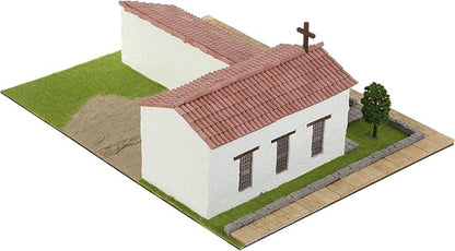 California Mission San Francisco Solano – 3D Mini-Bricks Architecture Kit 1250 Pieces Plaster Brick Construction Set Stem Educational Model for Teens &amp Adults