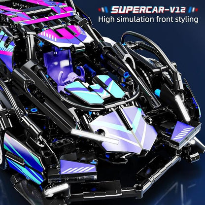 Mesiondy Sports Car Building Blocks Toys Boys1:14 MOC Building Set Raceing Car ModelConstruction Toy for AdultsCars for Boys Age 6 7 8 9 Years Kids