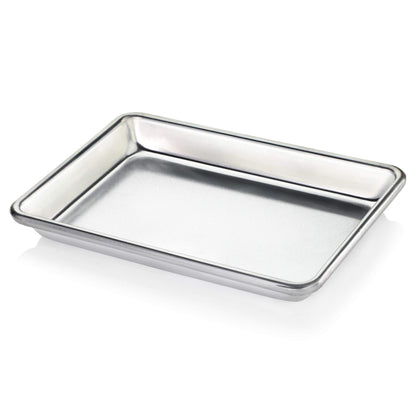 New Star Foodservice Commercial-Grade 18-Gauge Aluminum Sheet Pan/Bun Pan (9 2/3 W x6 2/3 L x1 H (1/8 size))
