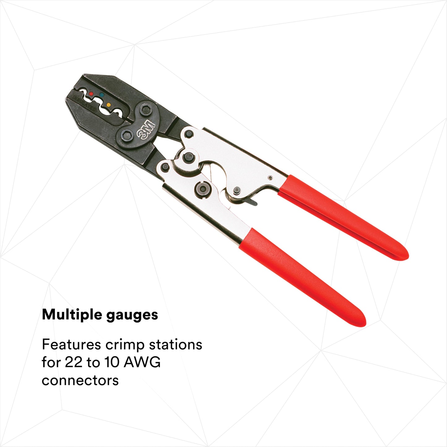 3M Hardened Steel Ratchet Tool TR-490, Red Plastic Grip, Corrosion-Resistant Finish, Ratchet Release Lever, 1/Bag
