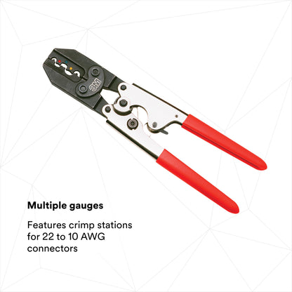 3M Hardened Steel Ratchet Tool TR-490, Red Plastic Grip, Corrosion-Resistant Finish, Ratchet Release Lever, 1/Bag