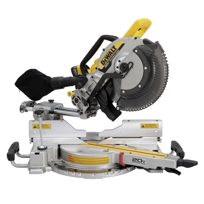 DEWALT 20V MAX XR 12 in. Double Bevel Sliding Miter Saw Kit (DCS785WW1)