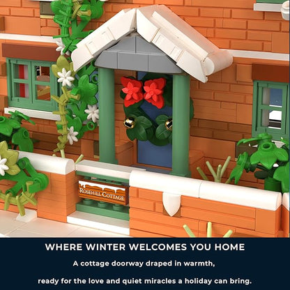 Rosehill Cottage Building Block Set – The Holiday House Creative Brick Toy for Kids and Adults Age 8+ Ideal (1666 Pieces) (Standard)