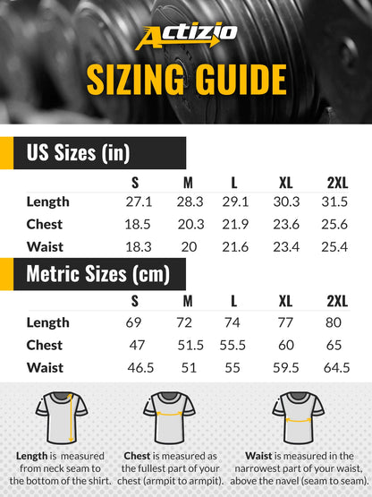 Actizio Men's Workout Shirt Cotton Fabric T-Shirt Short Sleeve Sweat Activated Motivational Exercise Gym Athletic Fit Moisture Wicking Fitness Shirt - Do It - Don't Quit (Size M)