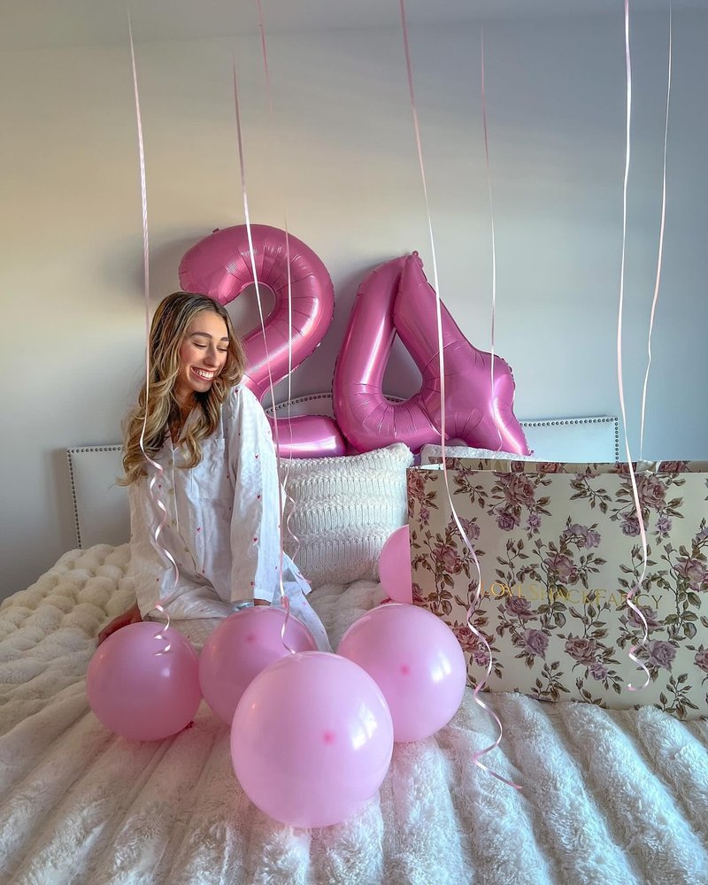 Pink 9 Balloon, Number Balloons 40 Inch, 9th Giant Birthday Decorations for Girls, 19th 29th Party Decorations Supplies, Number 9 Balloon