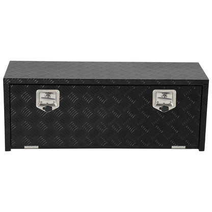 ActiveTrail Heavy Duty Aluminum Truck Bed Tool Box, Waterproof Trailer Storage Box with t-Handle & Lock, 18"X18"X36" Storage Toolbox for Pickup Truck Bed, RV, Trailer