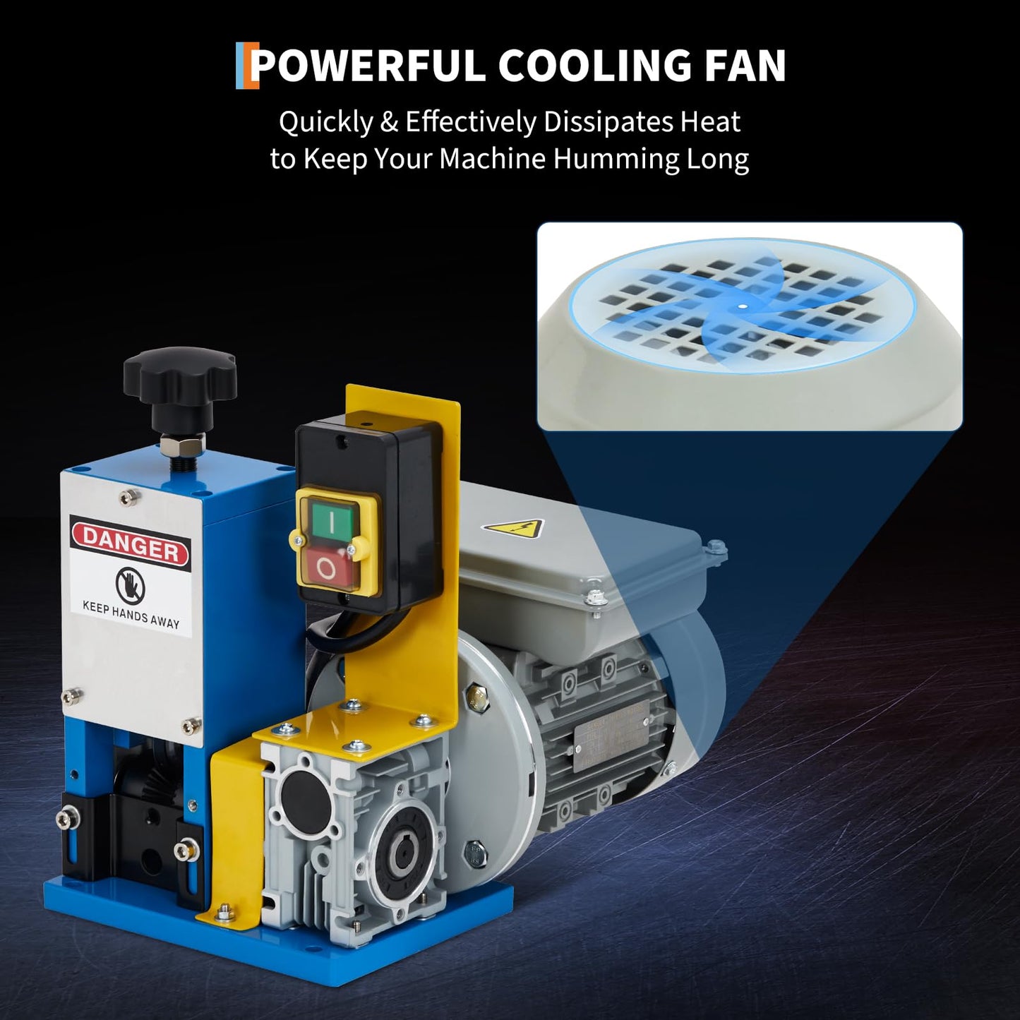 Automatic Wire Stripper Machine, 370w 0.06" - 1.00" Electric Wire Stripping Machine, Cable Stripper for Scrap Copper Wire Cable Recycling, with Transparent Panel