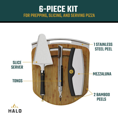 Halo Versa 16 Propane Gas Outdoor Pizza Oven with Rotating Cooking Stone | Portable Appliance for all Outdoor Kitchens With Cook and Serve Kit