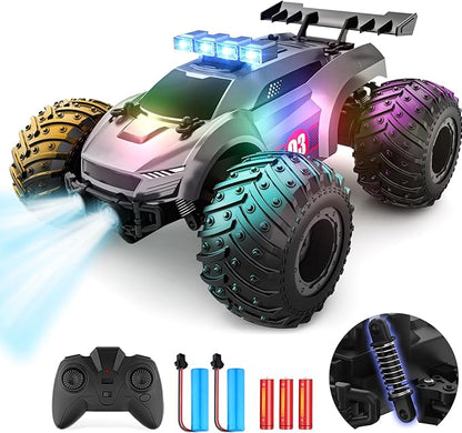 Remote Control Car - 20km/h 1:18 High Speed RC Cars Offroad with RBC &ampHeadlights &ampHeadlamps 2.4GHz Toy Car Gift for 3 4 5 6 7 8 9 10-12 Year Old Boys Girls Kids