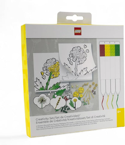 LEGO Stationery Creativity Set with Building Toy - Project Bloom (53667) Includes 1 Sticky Note Pad 4 Markers 1 Building Toy